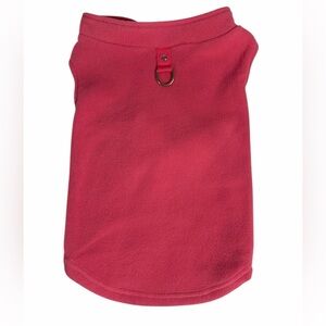 Pink Dog Fleece Vest with Metal Loop Attached for Leash size XL NWOT